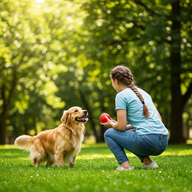 dog fetch training